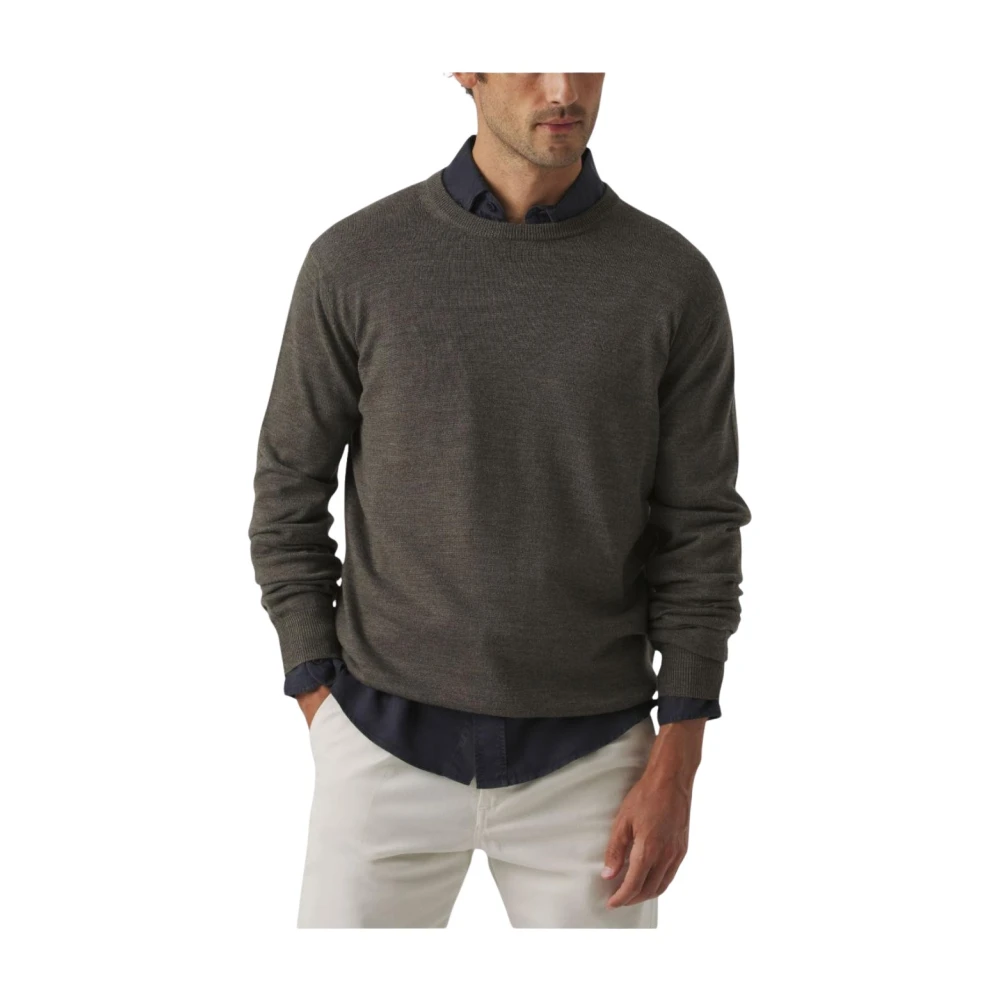 Scotta Men's Gray Round-Neck Knitwear - Round-Neck Knitwear - Xl - Knitwear