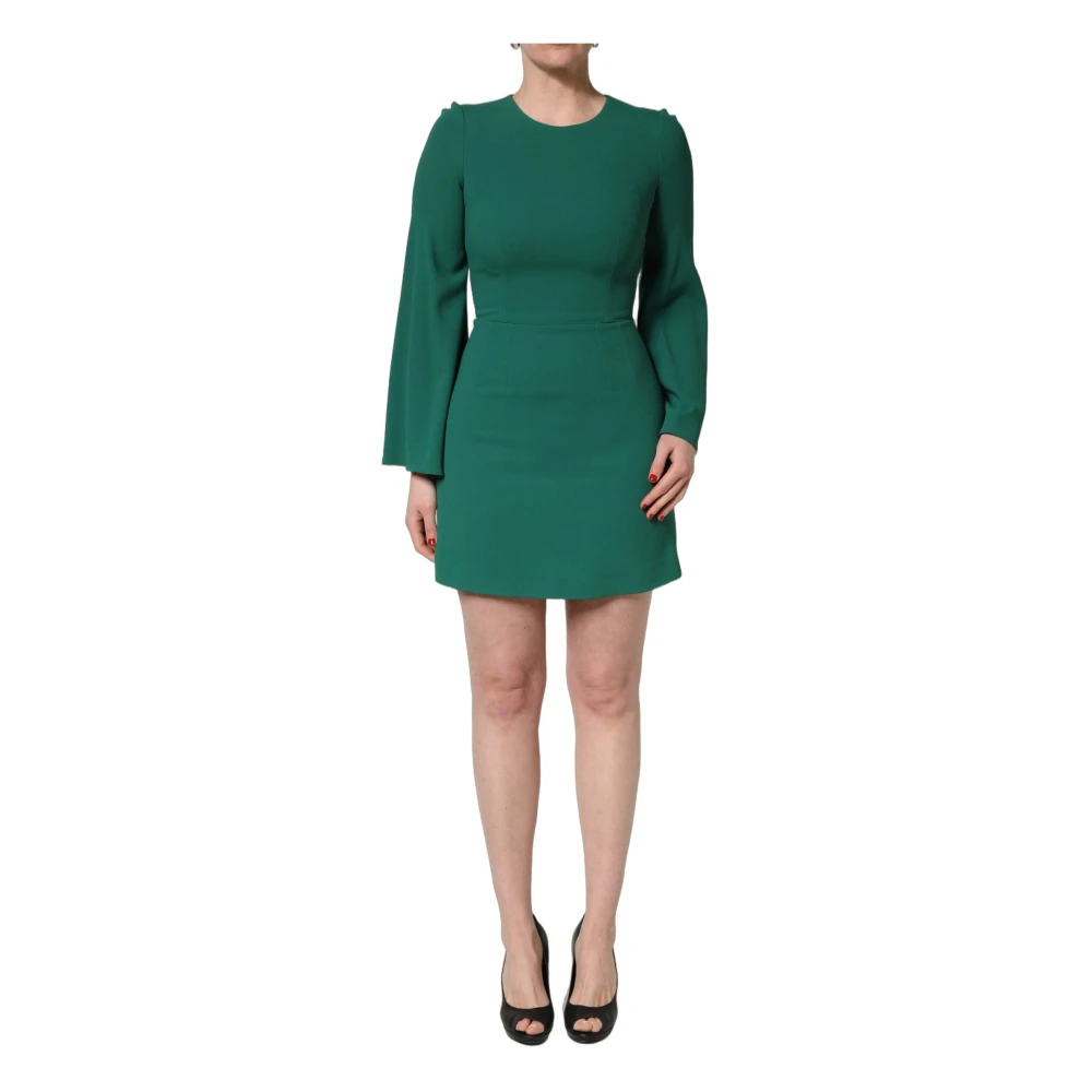 Dolce & Gabbana Women's Green Short Dresses, Xs, A-Line Mini Dress