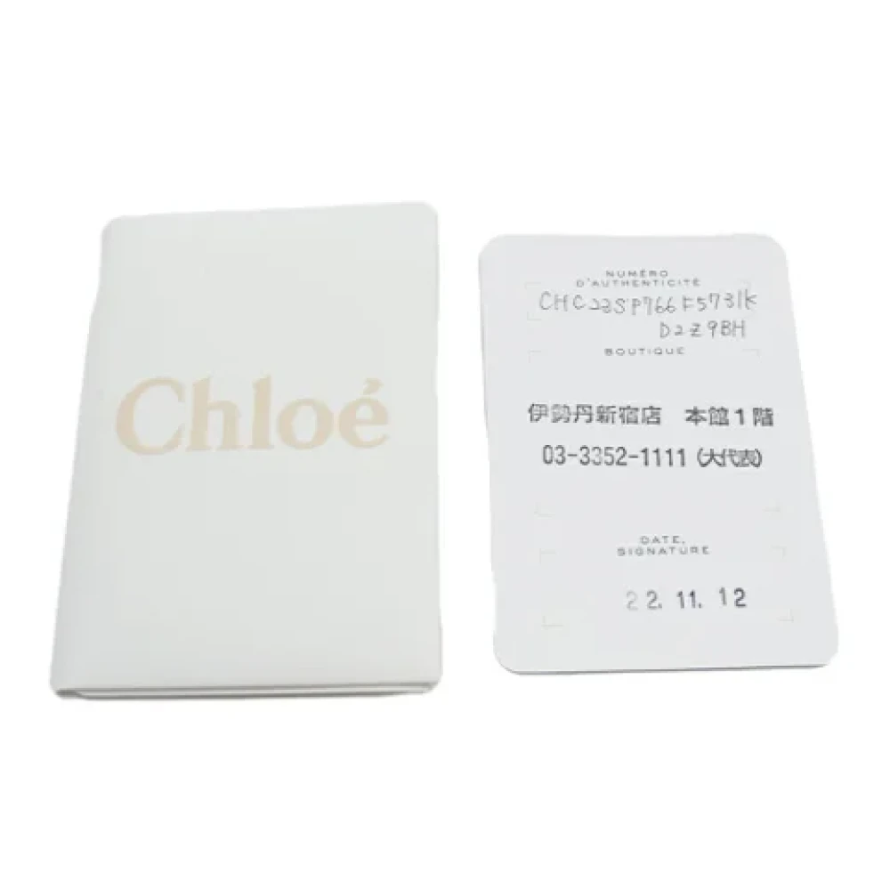 Chloé Pre-owned Leather wallets Green Dames