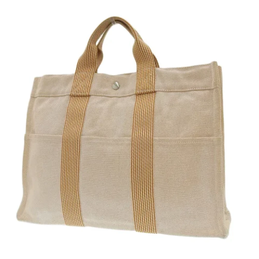 Hermès Vintage Pre-owned Canvas handbags Orange Dames