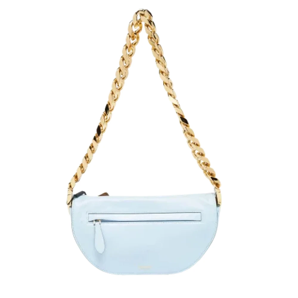 Burberry Vintage Pre-owned Leather shoulder-bags Blue Dames