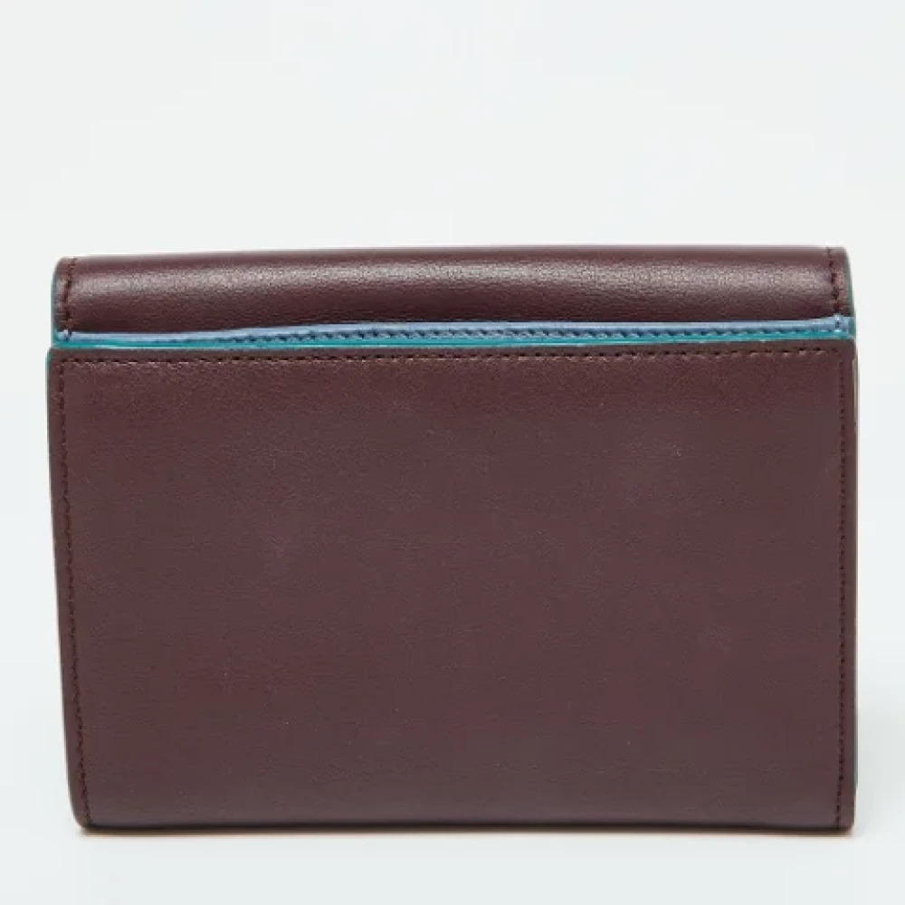 Fendi Vintage Pre-owned Leather wallets Red Dames