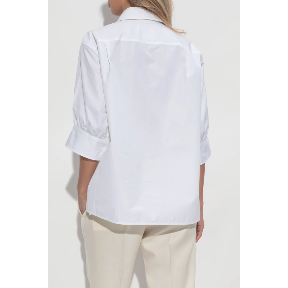 Jil Sander Kortemouwenshirt White Dames