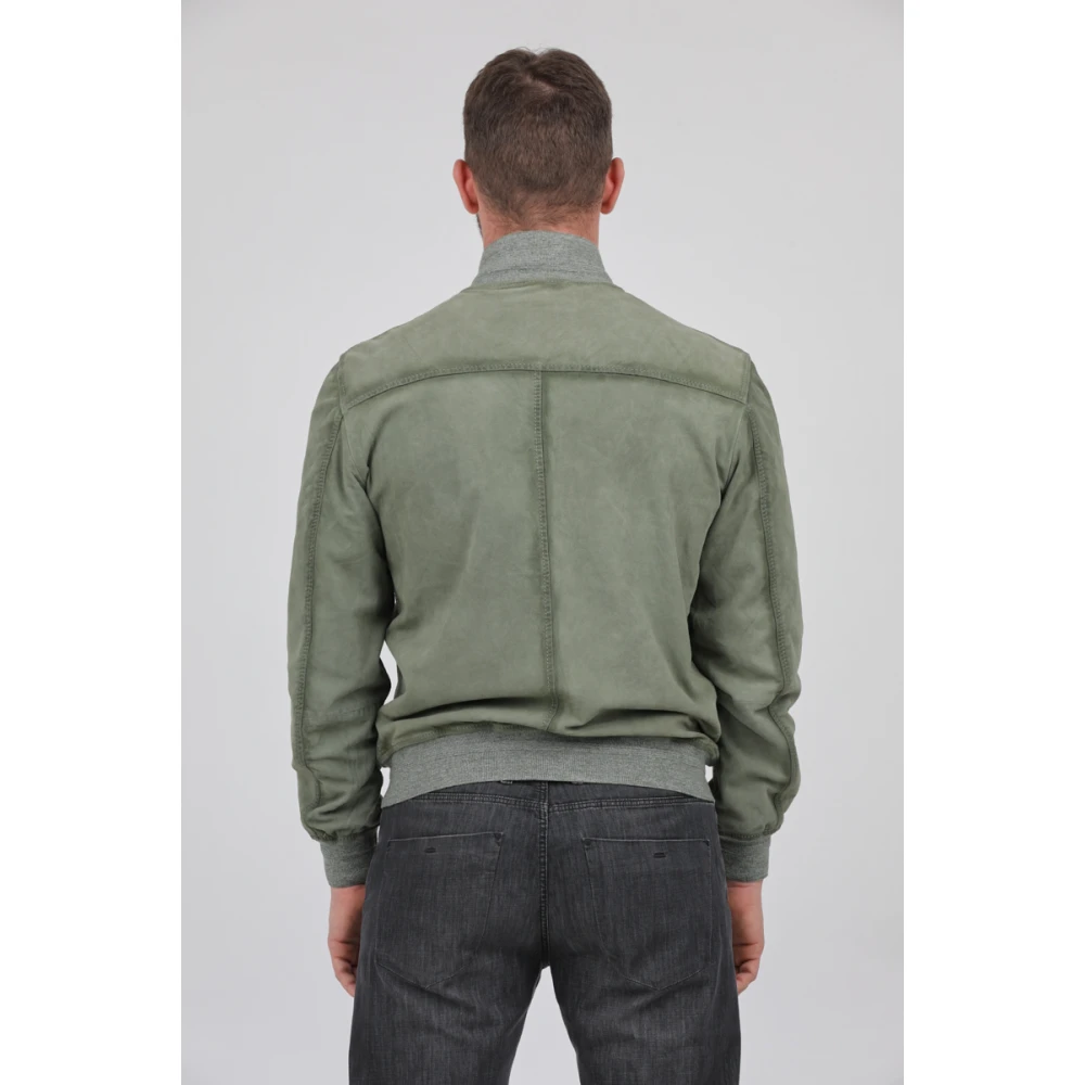 The Jack Leathers Leather Jackets Green Heren
