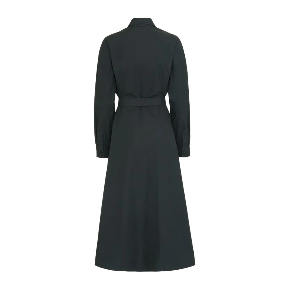 Remain Birger Christensen Zwarte Mezzo Jurk met Lange Mouwen Black Dames