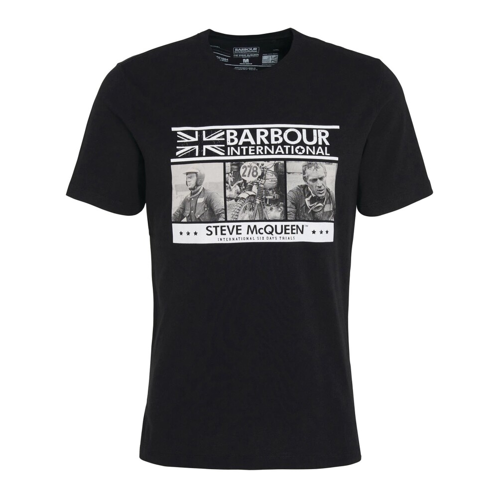 Steve McQueen Charge T Shirt Black