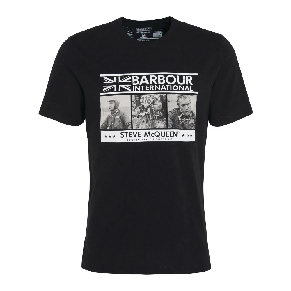 Barbour Steve McQueen Charge T-Shirt Svart Black, Herr