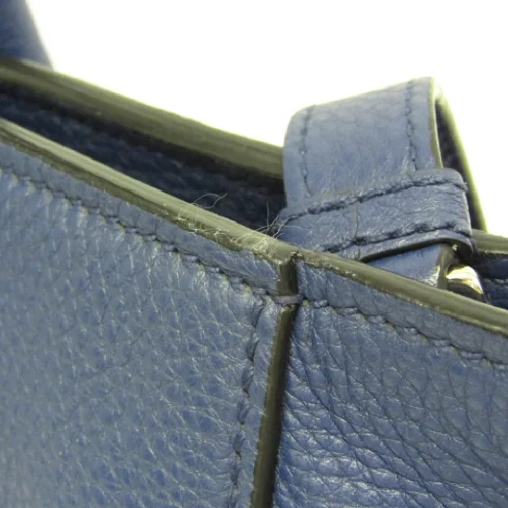 Prada Vintage Pre-owned Leather prada-bags Blue Dames
