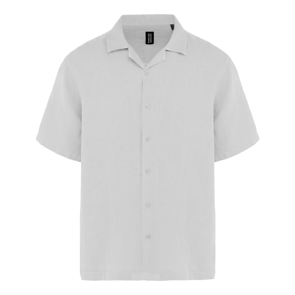Bomboogie Uomo Bianco - Camicia In Lino Vestibilità Regular - Shirts - 2XL