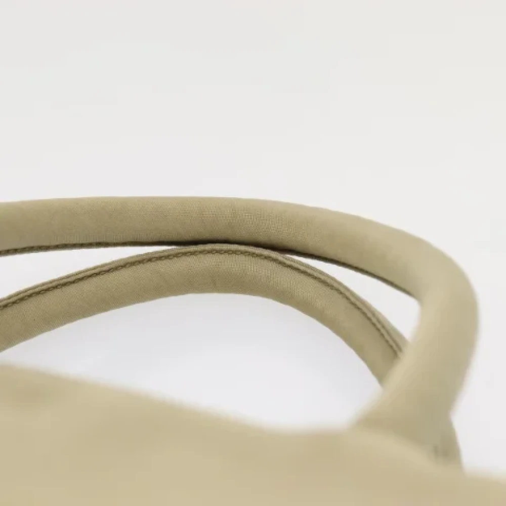 Prada Vintage Pre-owned Nylon handbags Beige Dames
