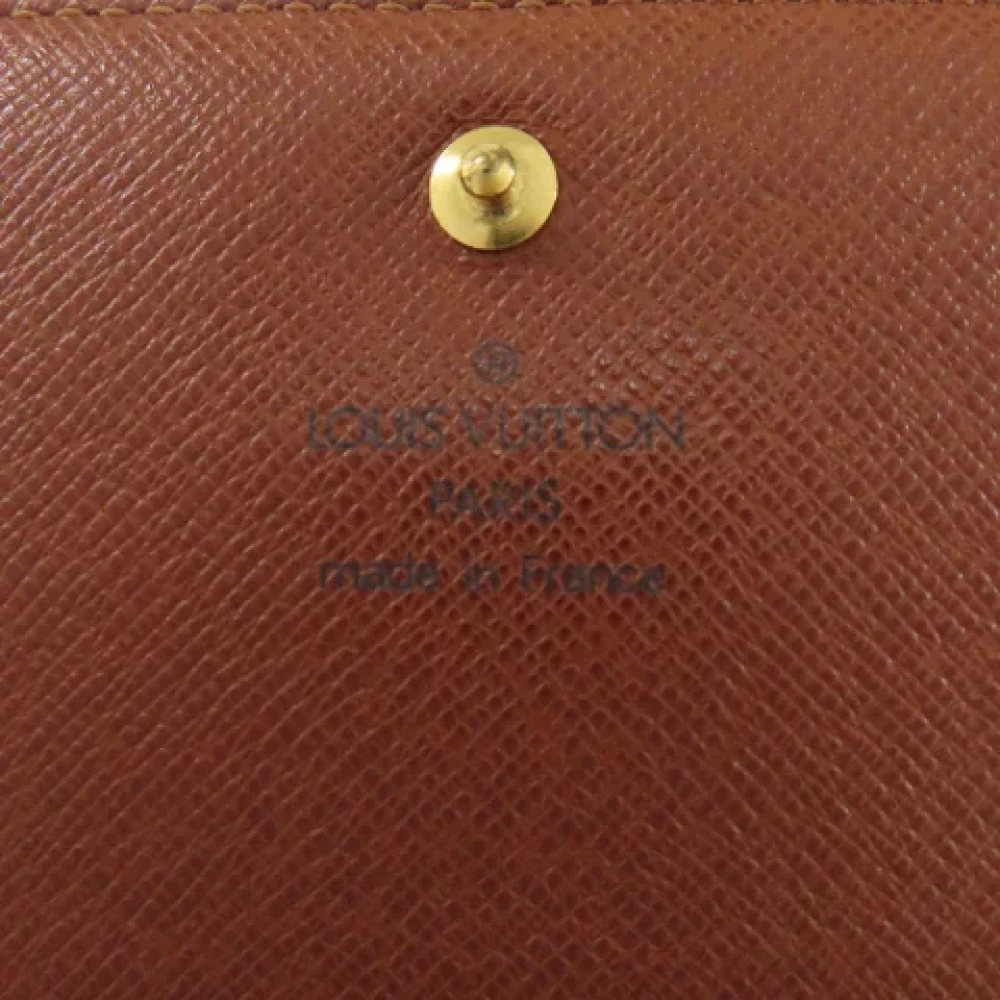 Louis Vuitton Vintage Pre-owned Fabric wallets Brown Dames