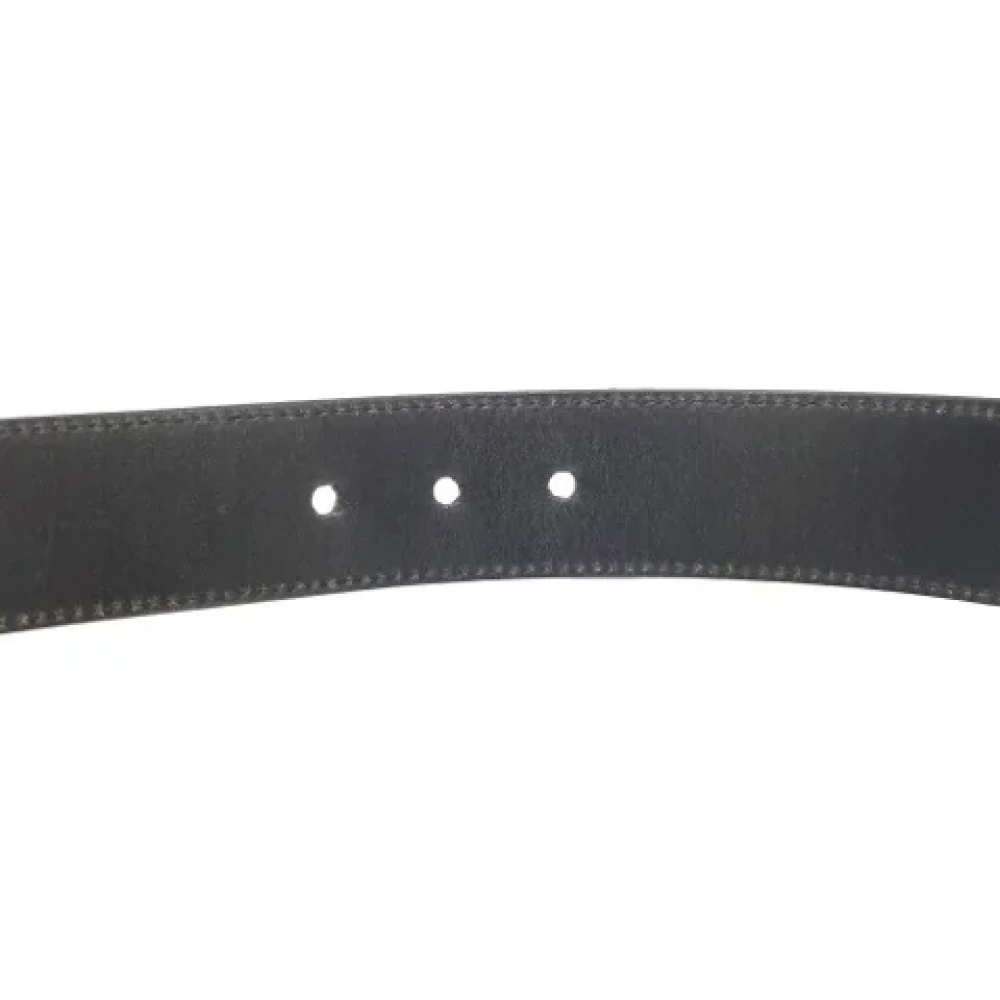Gucci Vintage Pre-owned Leather belts Black Heren