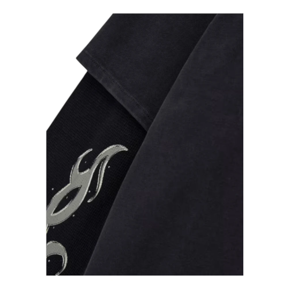 Guess Katoenen T-shirt voor Mannen Black Heren