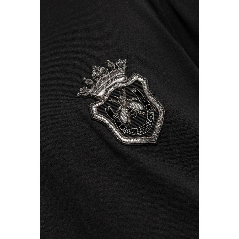 Dolce & Gabbana T-shirt met applicatie Black Heren