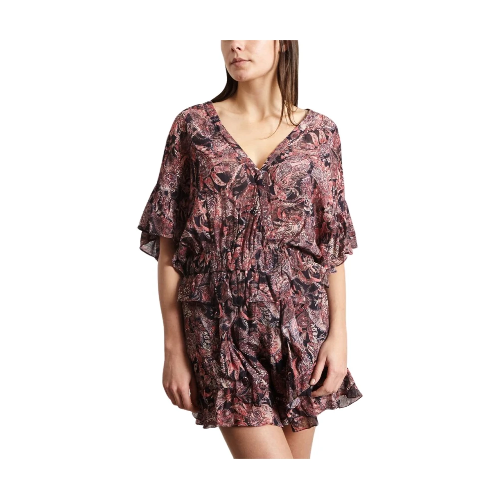 IRO Zwart Kasjmierprint Jumpsuit Multicolor Dames