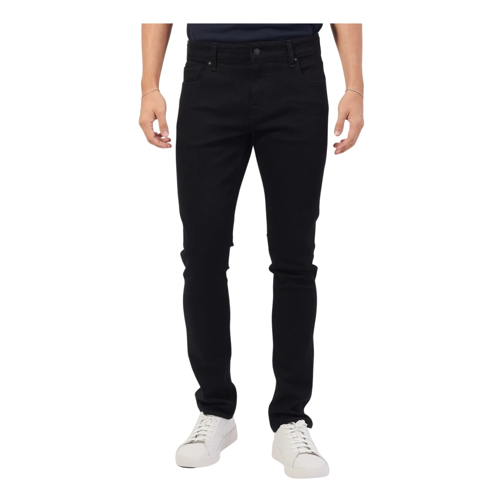 Guess Zwarte Skinny Jeans met Lage Taille Black Heren