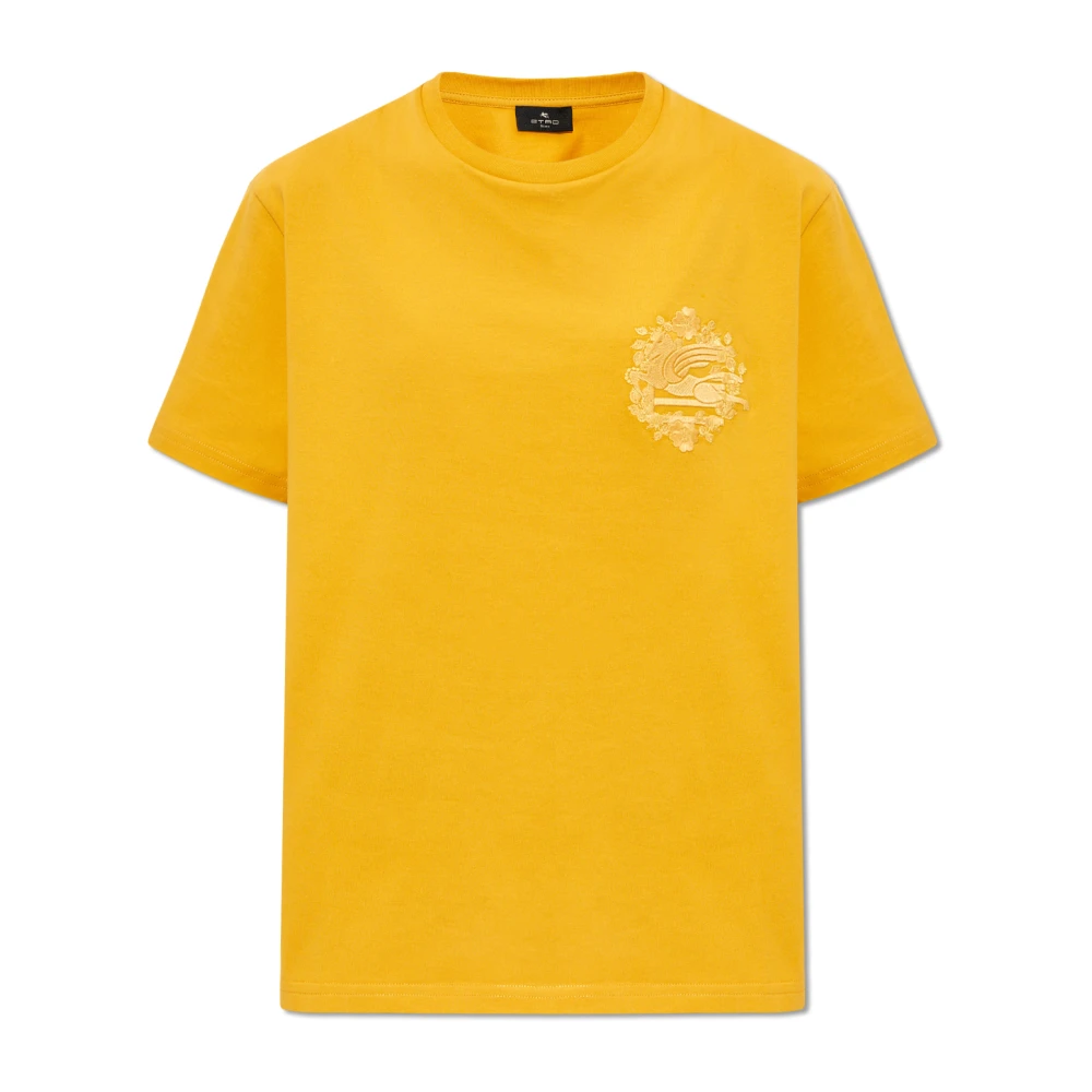 ETRO T-shirt met logo Orange Dames