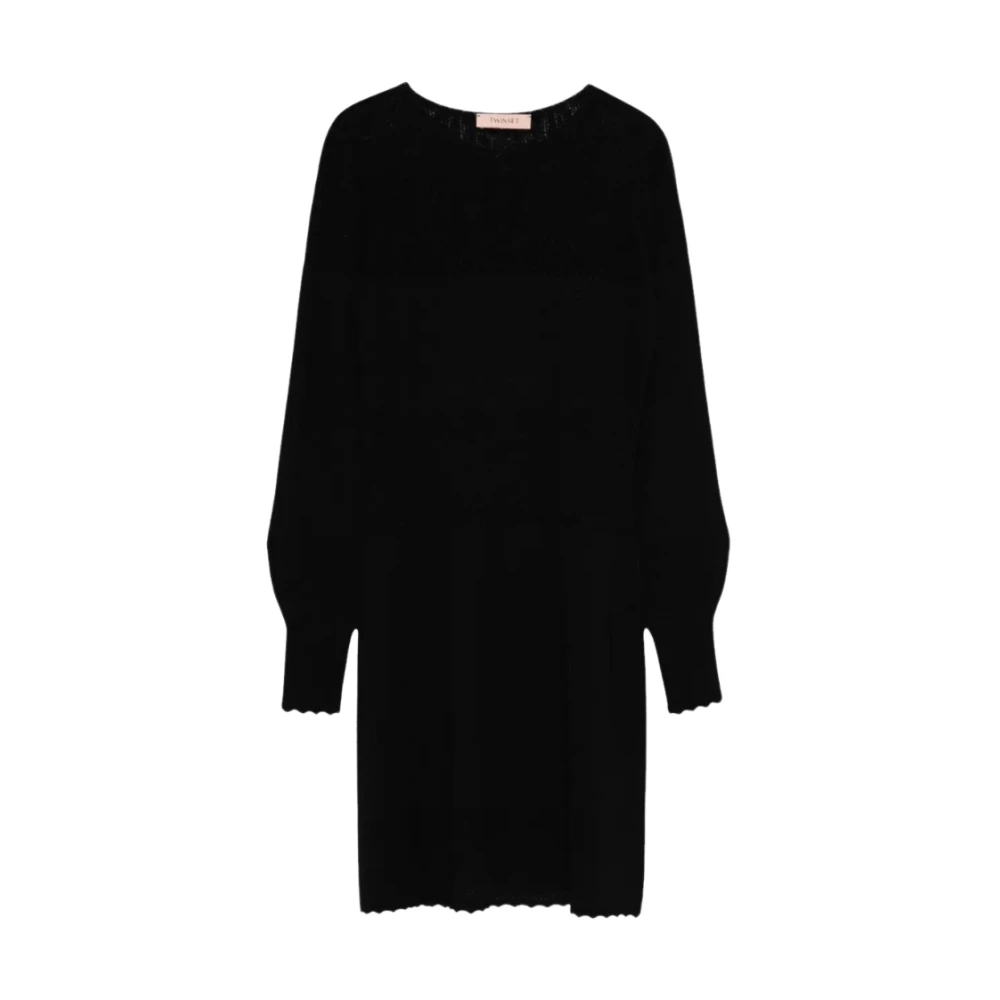 Twinset Black Short Dress - Female - Short Dresses - M - Dresses