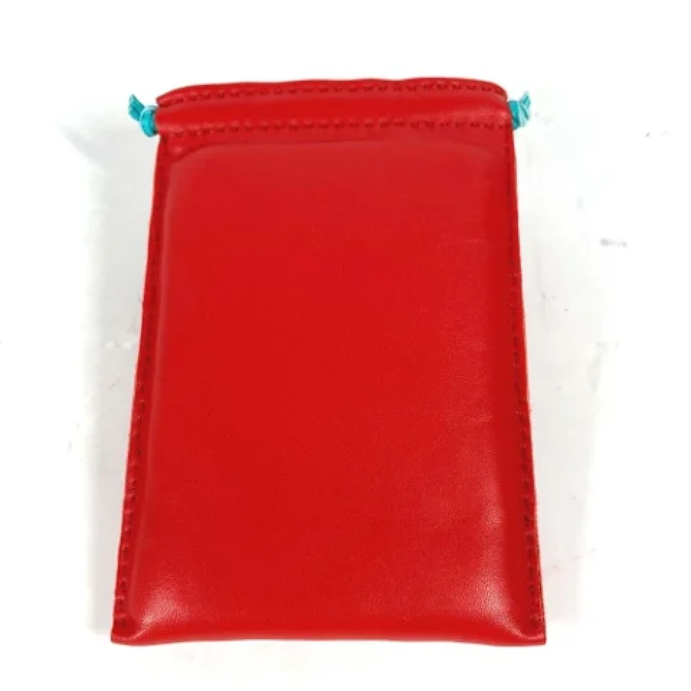 Hermès Vintage Pre-owned Leather pouches Red Dames