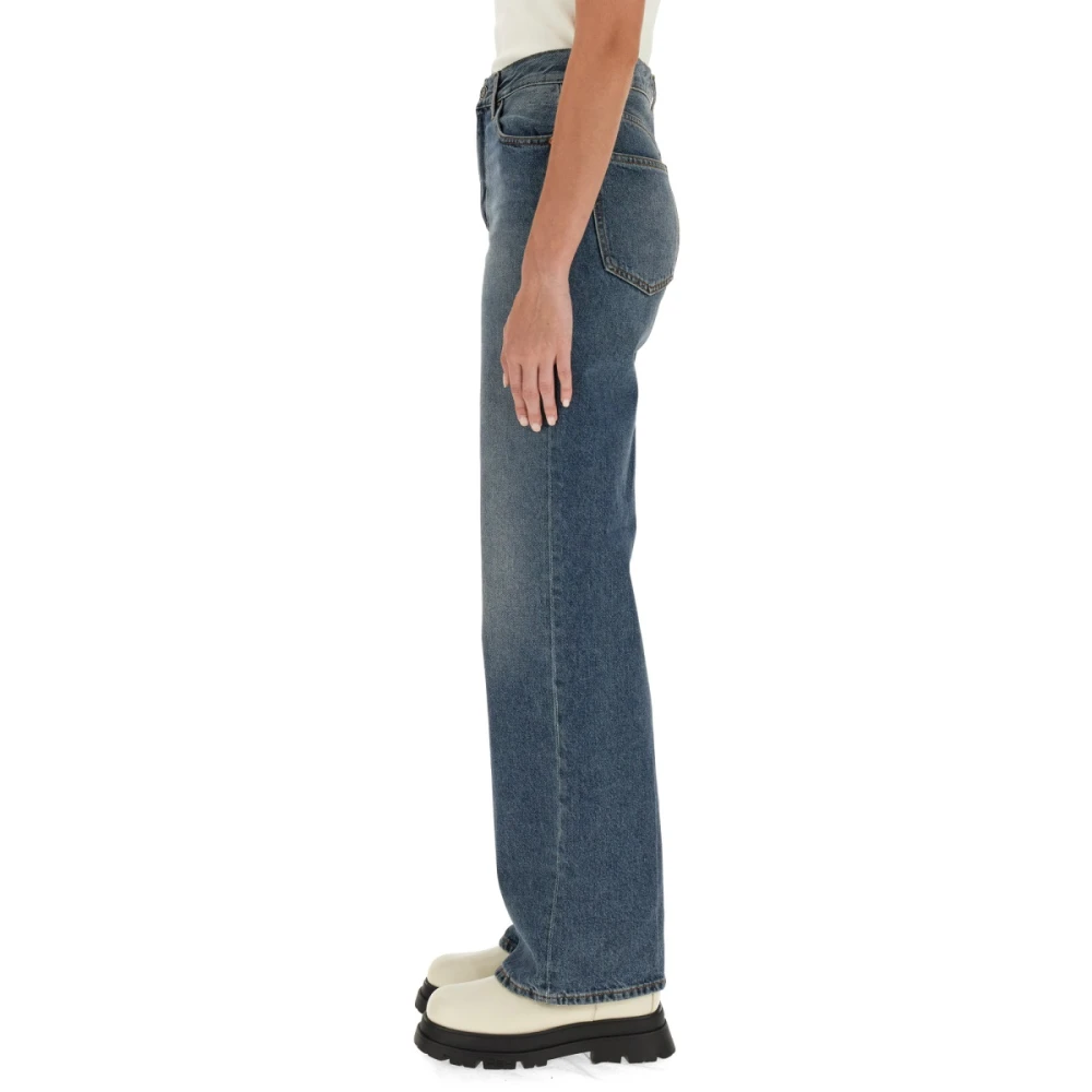 Haikure Straight Fit Jeans Made in Italy Blue Dames