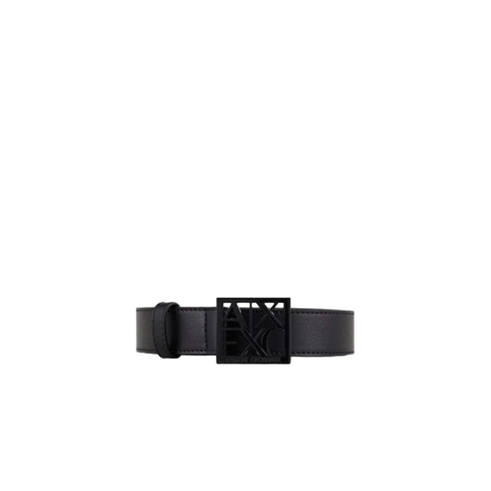 Armani Exchange Zwarte riemen voor sportieve dagkleding Black Dames