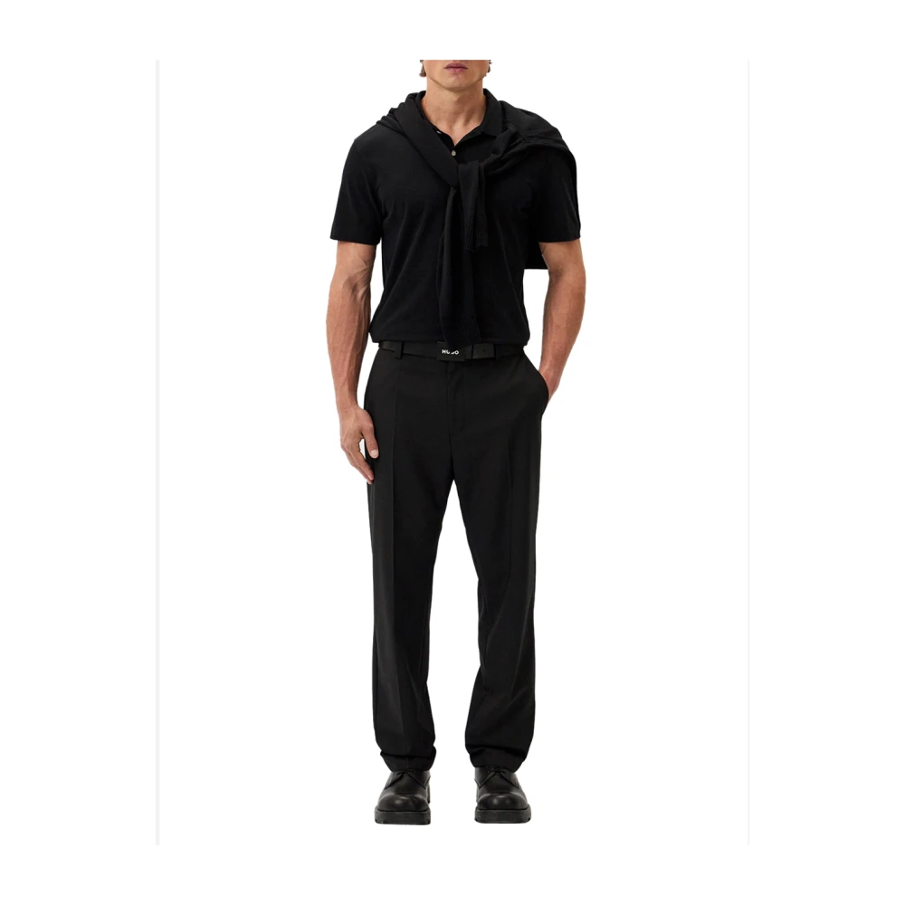 Hugo Boss Zwarte Chino Teagan Broek Black Heren