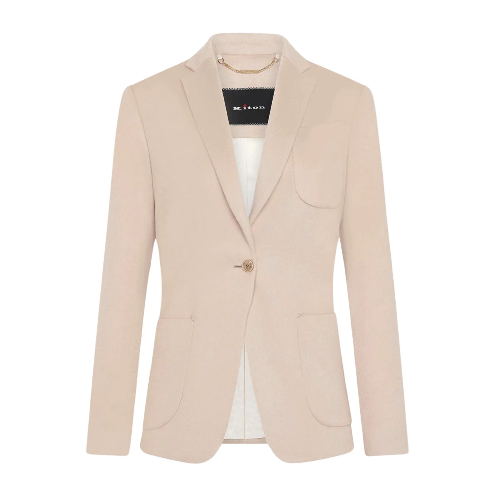 Kiton Kashmirklädd Blazer Pink, Dam