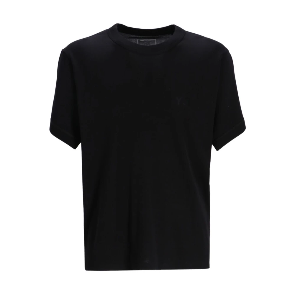 Y-3 Men's Black T-Shirts, Xl, Slim Short Sleeve Tee
