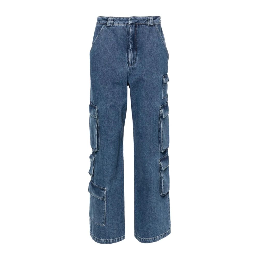 Axel Arigato Women's Blue Straight Fit Jeans, W27, Roam Cargo Jeans