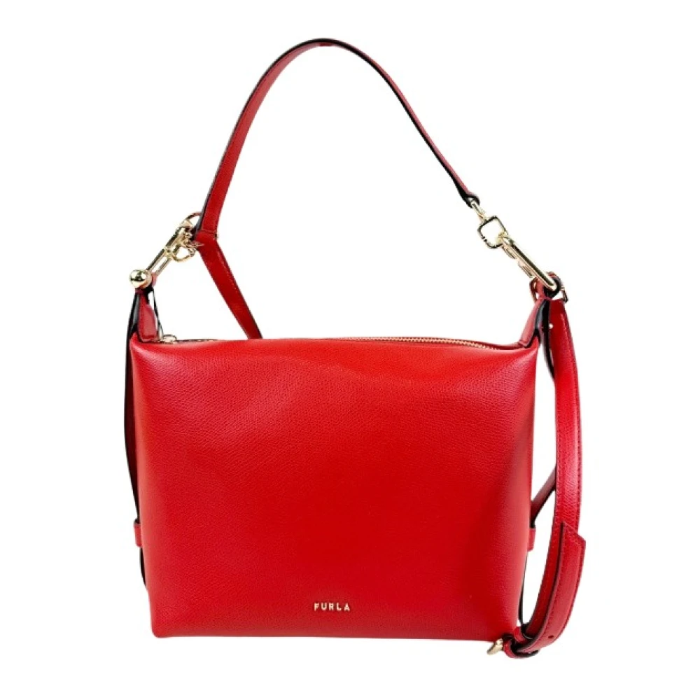 Furla Femme Rouge Sacs, Taille: One Size Tonie Mini Hobo