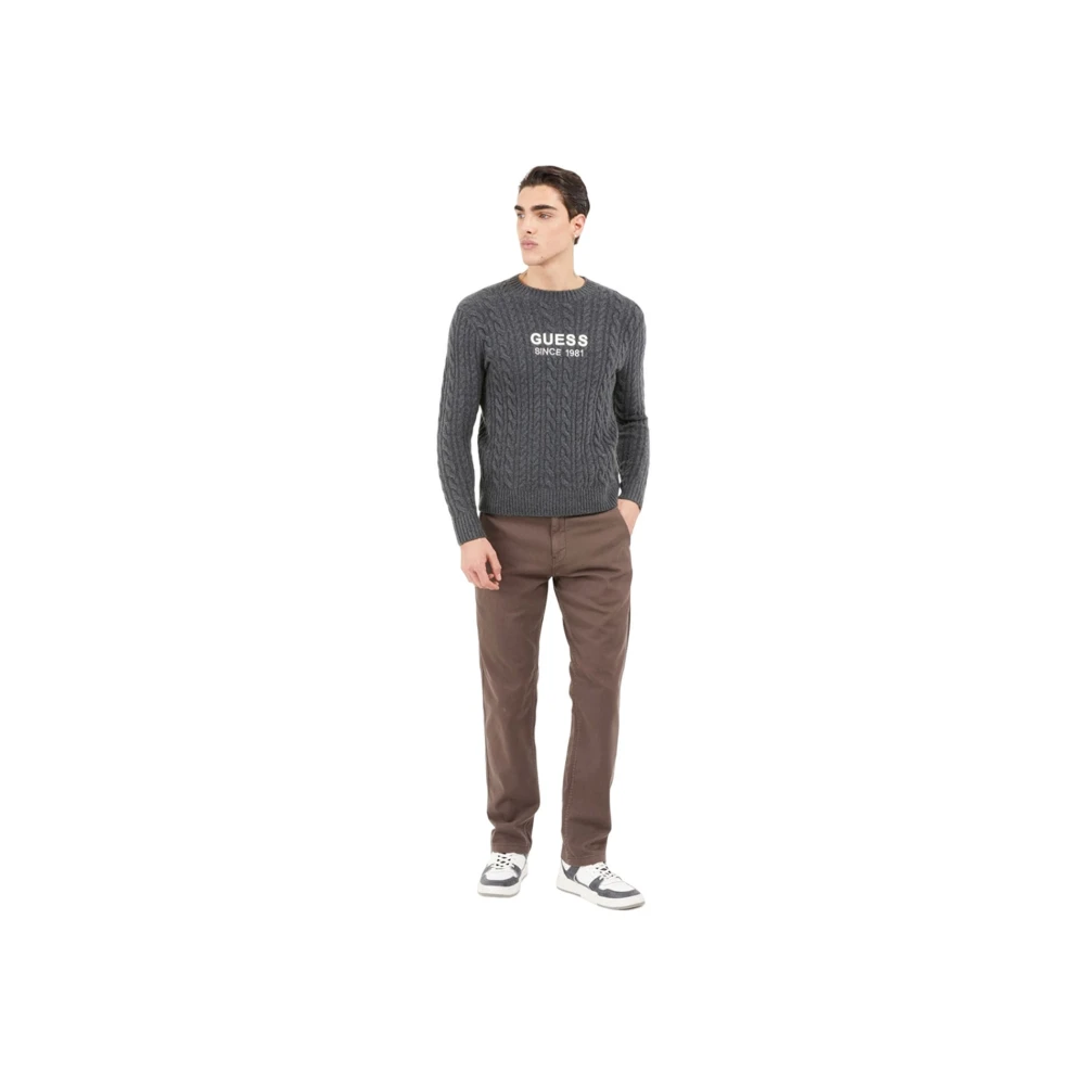 Guess Grijze Textiel Jersey voor Mannen Gray Heren