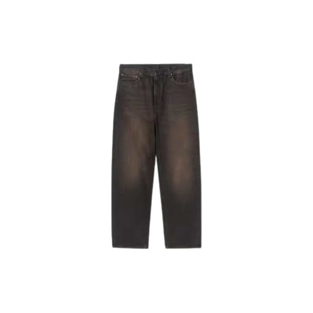 Carhartt Wip Uomo Nero Men S Aaron Pants (Tobacco Used Wash) - Immagine 7