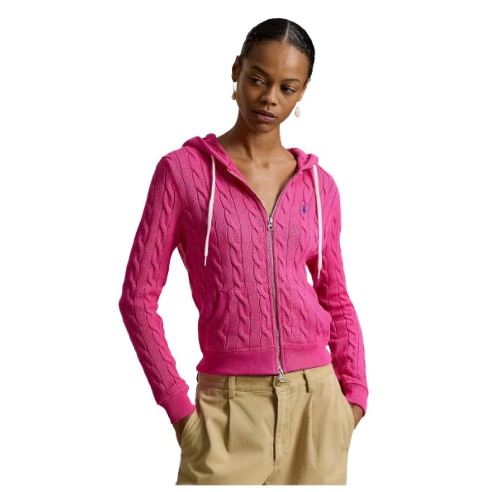 Polo Ralph Lauren Women's Pink Cardigans, Xl, Knitwear