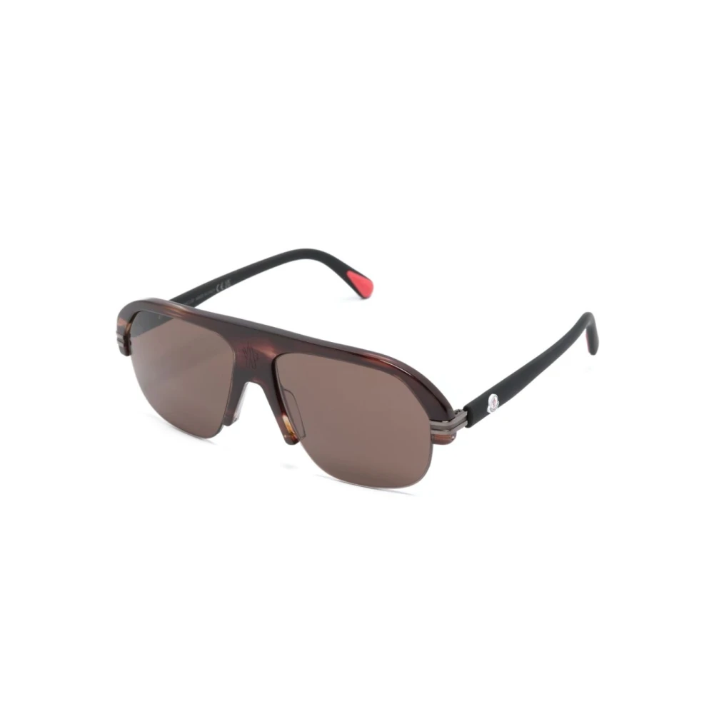 Moncler Brown Accessories, Unisex,, Ml0267 63E Sunglasses Medium
