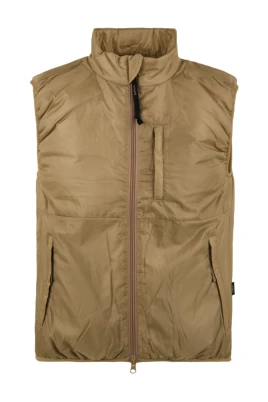 Beige Nylon Gilet med Thermore Padding
