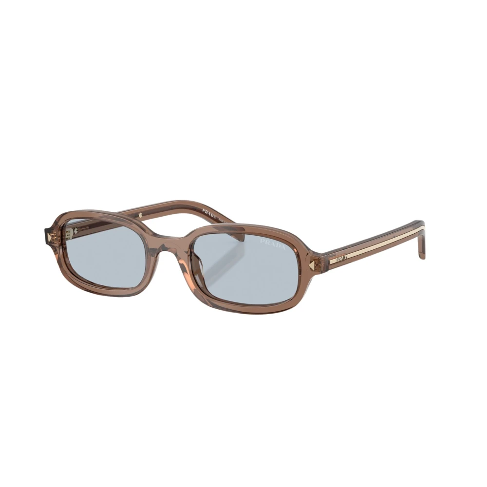 Prada Blue Pr D06s 28I30w Woman Sunglasses Acetate Transparent Round Normal - Image 3