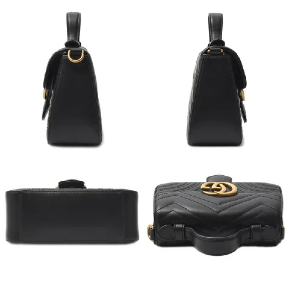 Gucci Vintage Pre-owned Leather gucci-bags Black Dames