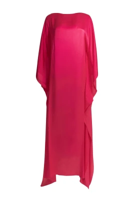 Caftan-klänning i flödande modell