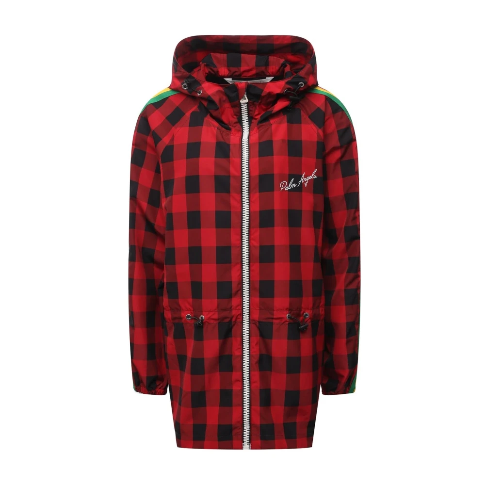 Palm Angels Red Windbreaker Jacket Stylish Comfortable - Male - Light Jackets - Red - M - Jackets