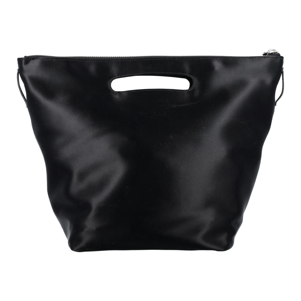The Attico Zwarte Tote Tas met Afneembare Band Black Dames