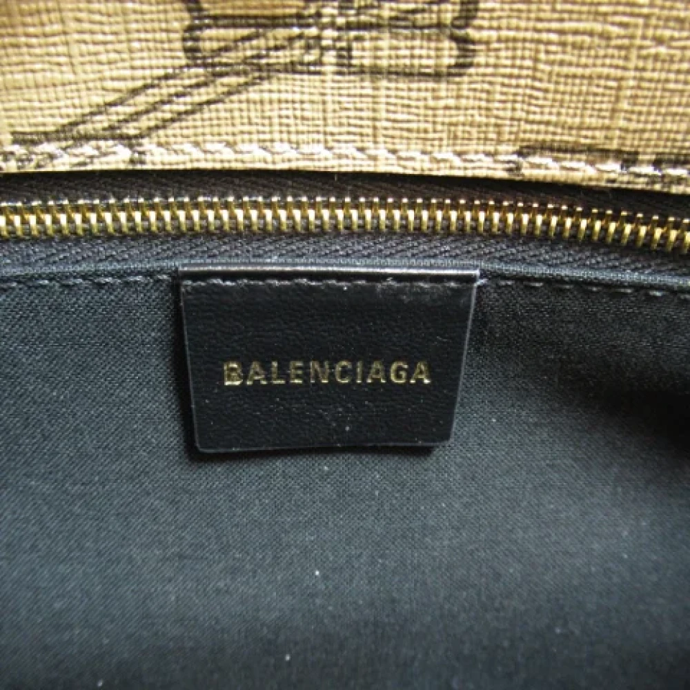 Balenciaga Vintage Pre-owned Fabric shoulder-bags Brown Dames