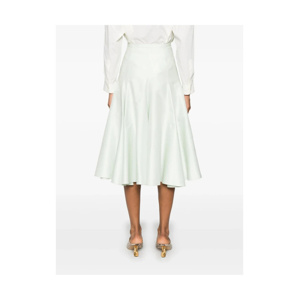 Fabiana Filippi Pastelgroene Multi-Panel Rok Green Dames