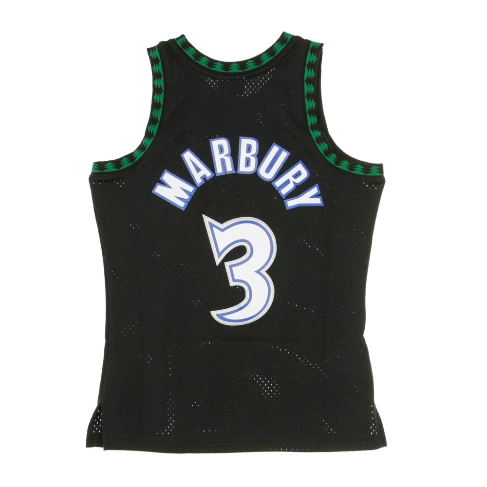 Mitchell & Ness NBA Swingman Jersey Stephen Marbury Black Heren