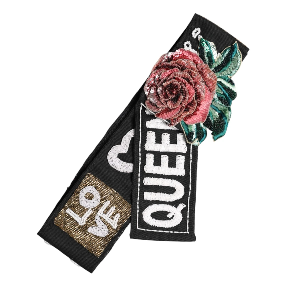 Dolce & Gabbana Donna Nero Cintura Decorata