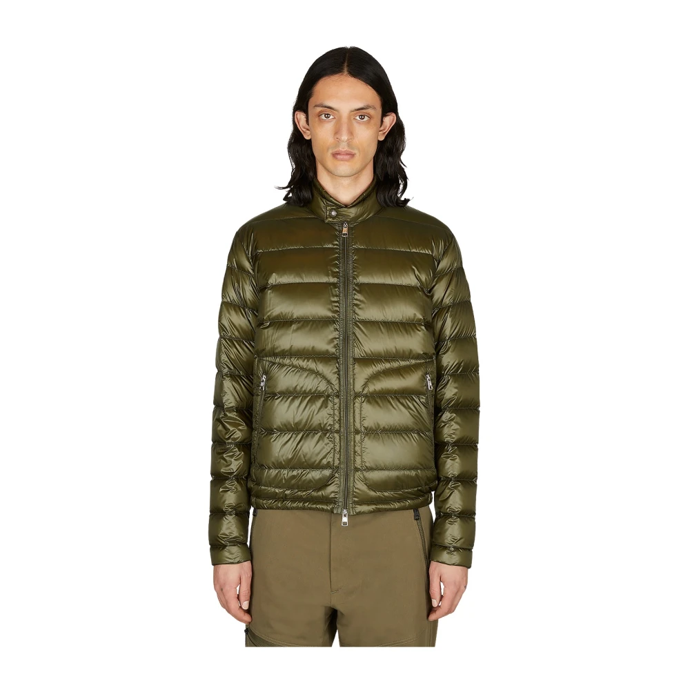 Moncler Quilted Shell Jacket Green Heren