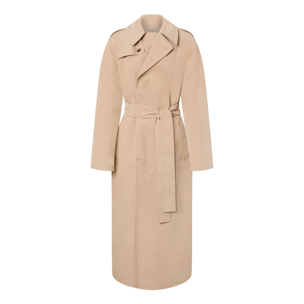 Philosophy di Lorenzo Serafini Beige Trenchcoat met Riem Beige Dames