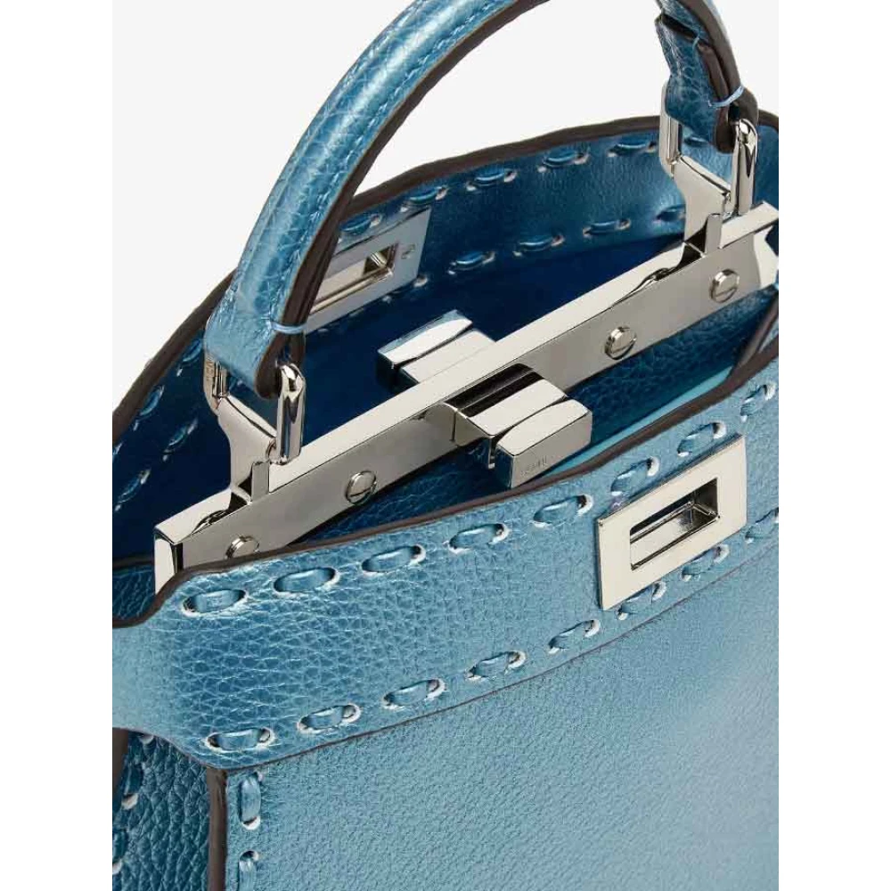 Fendi Peekaboo Iseeu Laguna Stijl Handtas Blue Dames