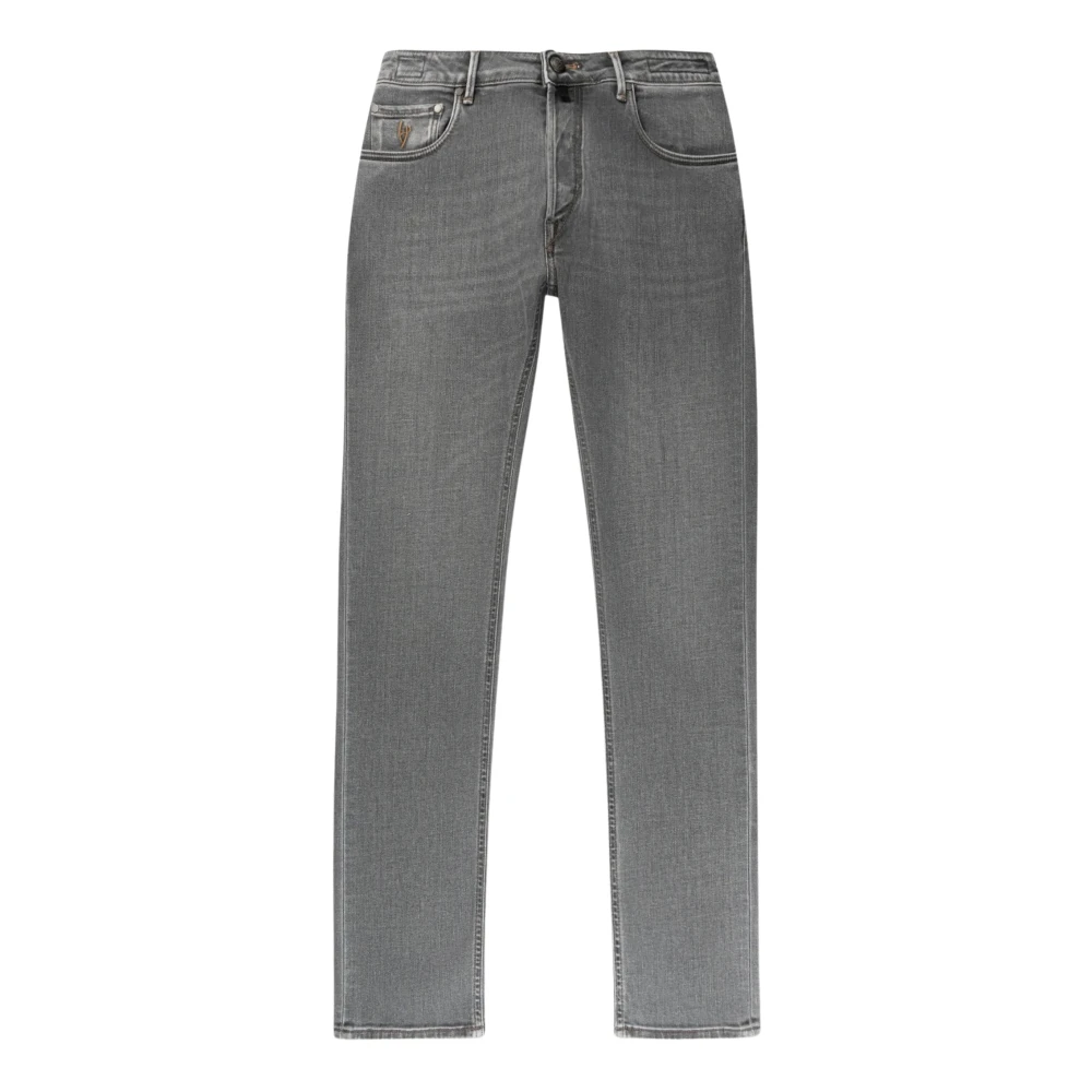 Hand Picked High-waist 5-pocket jeans moderne stijl Gray Heren