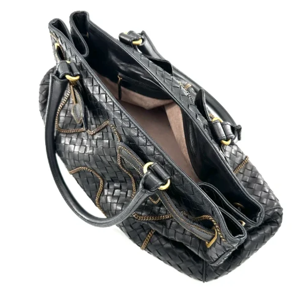 Bottega Veneta Vintage Pre-owned Leather handbags Black Dames