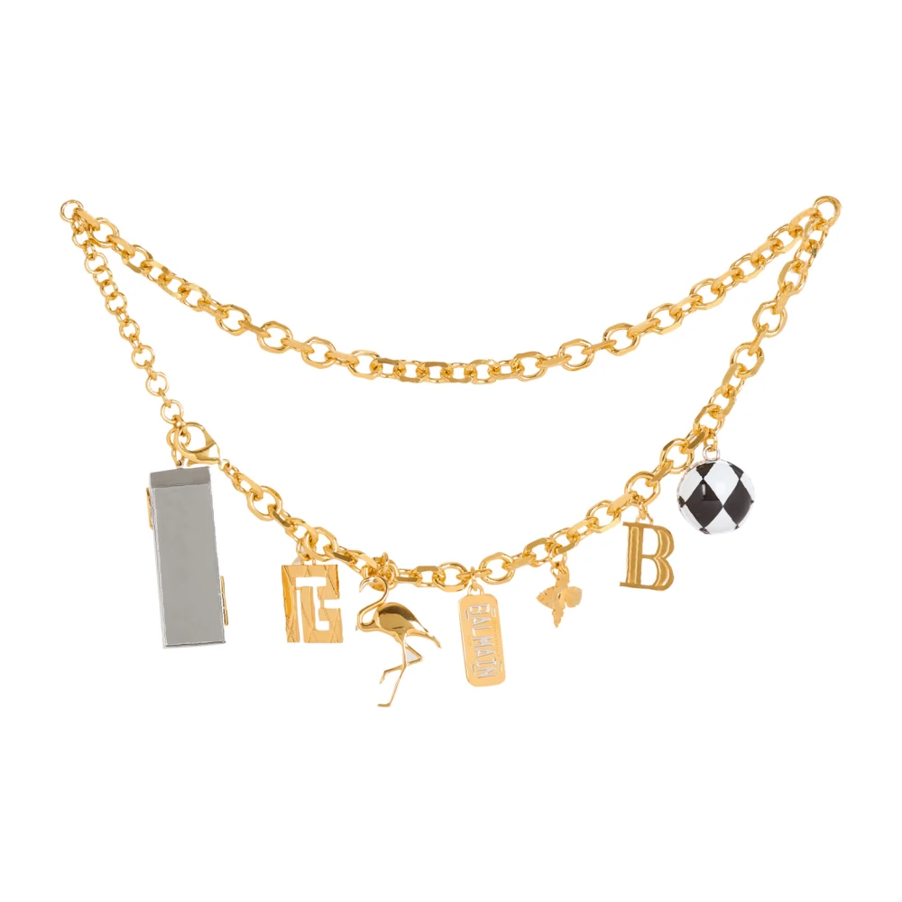 Balmain Miami ketting en hanger juwelen riem Yellow Dames